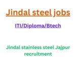 JIndal steel jobs